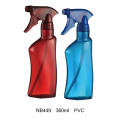 Botella plástica del rociador del disparador del PVC para el jardín (NB444)